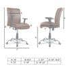 Teaauras High Back Executive Chair in Brown Colour