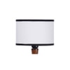 Bruno Brown Cotton Shade Floor Lamp