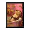 The Castle Decor Relaxing Otter Bathtub Bathroom Wall Art 8x12 Inch