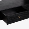 Andaman Inglis Solid Wood Console Table in Black Colour