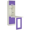 Royale Kids Folding Study Desk cum Bookshelf in Lavender Purple Colour
