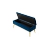 Kajana 2 Ottoman with Storage Color in Navy Blue