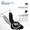Kepler Brooks Amelia Premium Leatherette Office Desk Chair in Black Colour