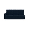 Apollo Sofa (Colour : Sea Port Blue Velvet, Cushion : Hard, Back Type : High Back, Seating Capacity : Right Aligned 3 Seater + Right Aligned Chaise + Ottoman)