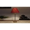 Maroon Jute with Metal Gold Table Lamp