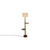 Ivana White Cotton Shade Floor Lamp