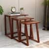Pluto Solid Wood Table in Natural