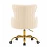 Doe Buck Adan Modern Beige Velvet Office Chair