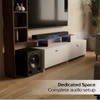 Bluewud Amy Engineered Wood Tvcabinet In Brown Maple & White Finish