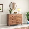Magellan Solid Wood Chest of 6 Drawers in Teak Finish