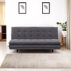 Hudson 3 Seater Sofa Cum Bed In Grey Colour