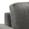Granada Luxe 2 Seater Fabric Sofa in Ash Grey Velvet Colour