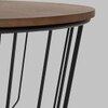 Scandinavian Flux Round Coffee Table Brown Matte Finish
