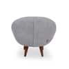 Barret 1 Seater Fabric Sofa in Grey Ice Colour