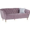 Scandinavian Huayra Three Seater Sofa Natural Wood Finish