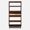 Solid Wood  Bookshelf in Dual Tone Finish