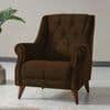 Joplin Accent Chair in Brown Colour