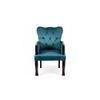 Arista Sheesham Wood Accent  Chair in Turquoise colour