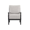 Luxe Boucle Fabric Lounge Chair in White Colour