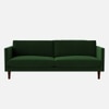 Tharoli Velvet 3 Seater Sofa in Green Colour
