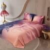 Stoa Paris Super King Size 100% Cotton Bedsheet with 2 Pillow Covers  Size Blush Pink, Deep Indigo