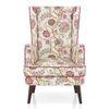 Genoa Lounge Chair In Viva bloom premium cotton Colour