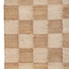 Jaipur Rugs Damier Chess Jute 5x8 Feet Eucalyptus And Natural Dhurrie Carpet