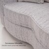 Opus 2 Seater Fabric Sofa in Dusk Grey Colour