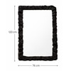 Rift Black Charcoal Finish Wall Mirror