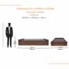 Mavanta Wood King Bed With Box Storage Base Platform Columbian Walnut Brown
