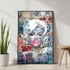The Castle Decor Abstract Pop Art Woman Wall Art Framed Painting 20x30 Inch