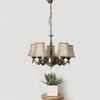 Devansh Gold Wall Mounted Lamp With Off-White Cotton Shade