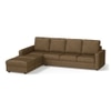 Apollo Sofa (Colour : Dune, Cushion : Soft, Back Type : High Back, Seating Capacity : Left Aligned 3 Seater + Left Aligned Chaise + Ottoman)