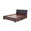 Ryouta Engineered Wood King Size Box Storage Bed In Wenge Finish