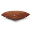 Square Check Cashew Rust Decorative Cushion Cover 16 x 16 Inches