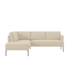 Modernelegance Wood Right Aligned 3-Seater With Upholstery Non Storage Sofa In Beige Colour