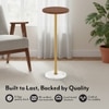 Spritz Metal Drink Table in Gold Finish