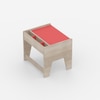 Topolino Toddler Activity Table & Chair in Oak and Red