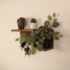 Preston Wooden Wall Shelf Organiser With Key Holders