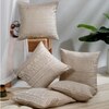 Set Of 5 Jacquard Square Cushion Covers