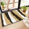 Luxe Home Canada Stripes Bath Mat(40x60 cm) Gold