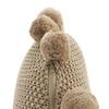 Pom Pom Stone Round Cushion Cover 16  Inches
