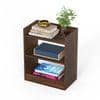 Nohee Engineered Wood Bedside Table in Brown Maple Finish