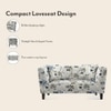 Janet 2 Seater Fabric Loveseat In Adrian Velvet Colour
