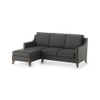 Abbey Sectional Sofa (Colour : Steel, Cushion : Soft, Seater : Left Aligned 2 Seater + Left Aligned Chaise)