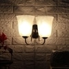 Devansh Steel Electric Wall Light in Steel Colour with White Shade Count of 2 Lights