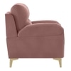 Osbert Velvet 2 Seater Sofa in Pink Color