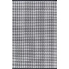 Jaipur Rugs Soft Houndstooth Wool Polyester Dhurrie Rug White 6x9 ft in Charcoal Slate