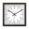 Bold Square Wall Clock with Radiating Markers