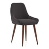 Dane Solid Wood Dining Table 6 Seater with 6 Rickman Lounge Chairs (Finish: Honey, Colour: Matty Grey)
